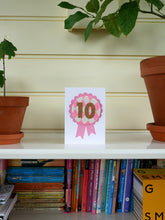 Load image into Gallery viewer, 10th birthday badge and card