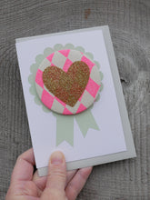 Load image into Gallery viewer, Heart Badge with Greeting Card