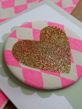Load image into Gallery viewer, Heart Badge with Greeting Card