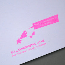 Load image into Gallery viewer, Saturn Riso Printed Greeting Card