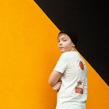 Load image into Gallery viewer, Boy wearing his design for his t-shirt