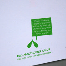 Load image into Gallery viewer, Oak Leaf Riso Printed Greeting Card, A6