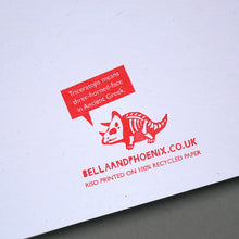 Load image into Gallery viewer, Dinosaur Riso Printed Card, A6