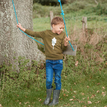 Load image into Gallery viewer, Oak Leaf Print Organic Sweater