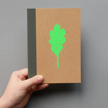 Load image into Gallery viewer, Oak Leaf Hand Screen Printed Notebook