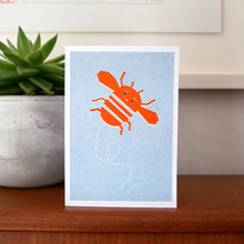 Load image into Gallery viewer, Bee Riso Printed Greeting Card, A6