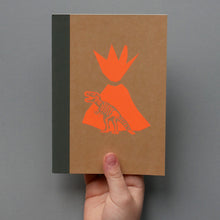 Load image into Gallery viewer, Dinosaur Hand Screen Printed Notebook