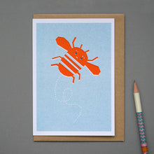 Load image into Gallery viewer, Bee Riso Printed Greeting Card, A6
