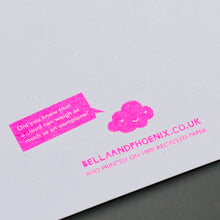 Load image into Gallery viewer, Cloud Riso Printed Greeting Card, A6
