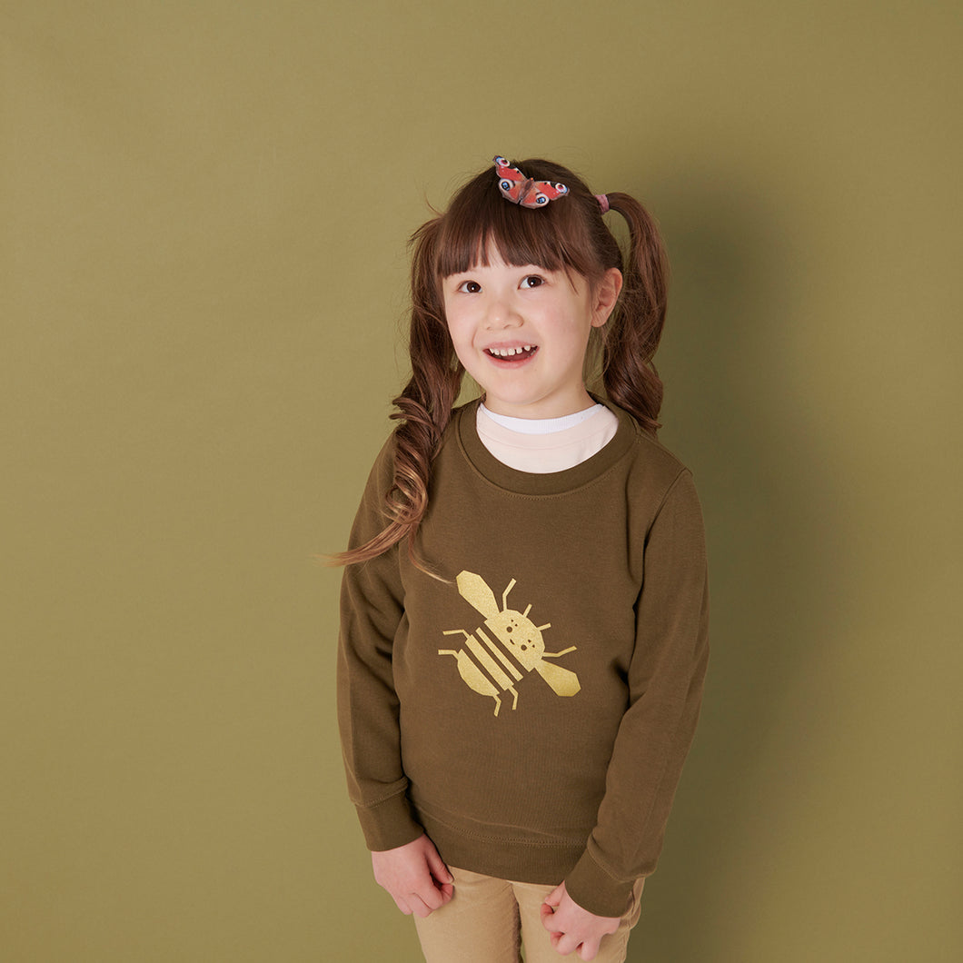 Bee Print Organic Sweater