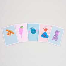 Load image into Gallery viewer, Cloud Riso Printed Greeting Card, A6
