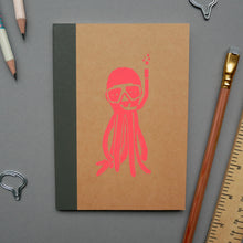 Load image into Gallery viewer, Octopus Hand Screen Printed Notebook
