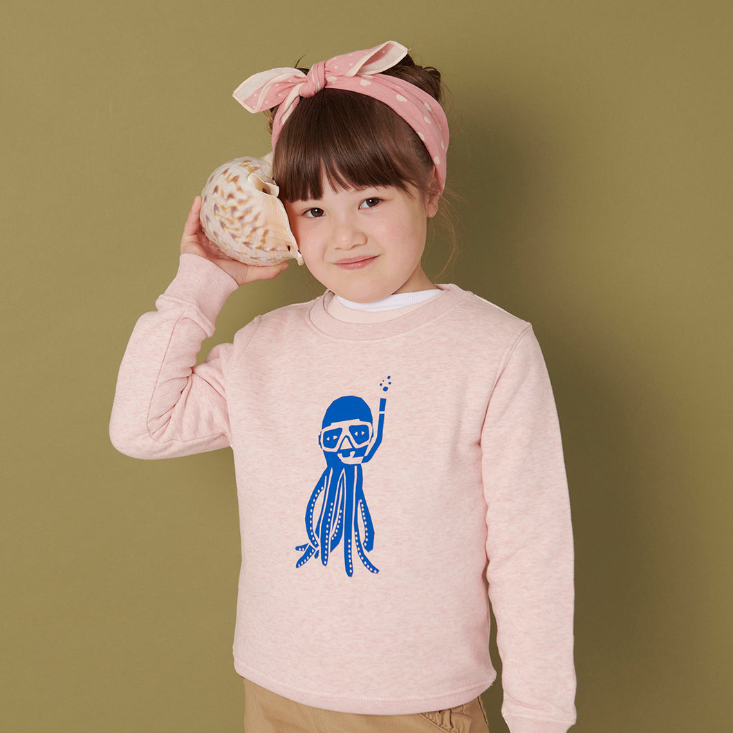 Octopus Print Organic Sweater