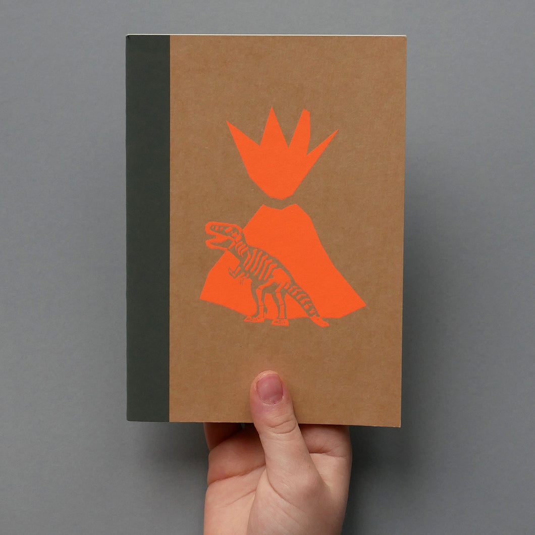 Dinosaur Hand Screen Printed Notebook